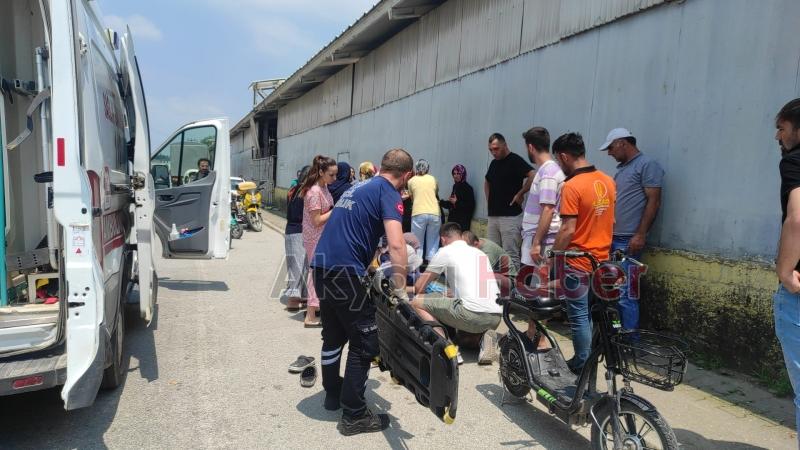 Elektrikletli bisikletten düşen genç ölümden döndü