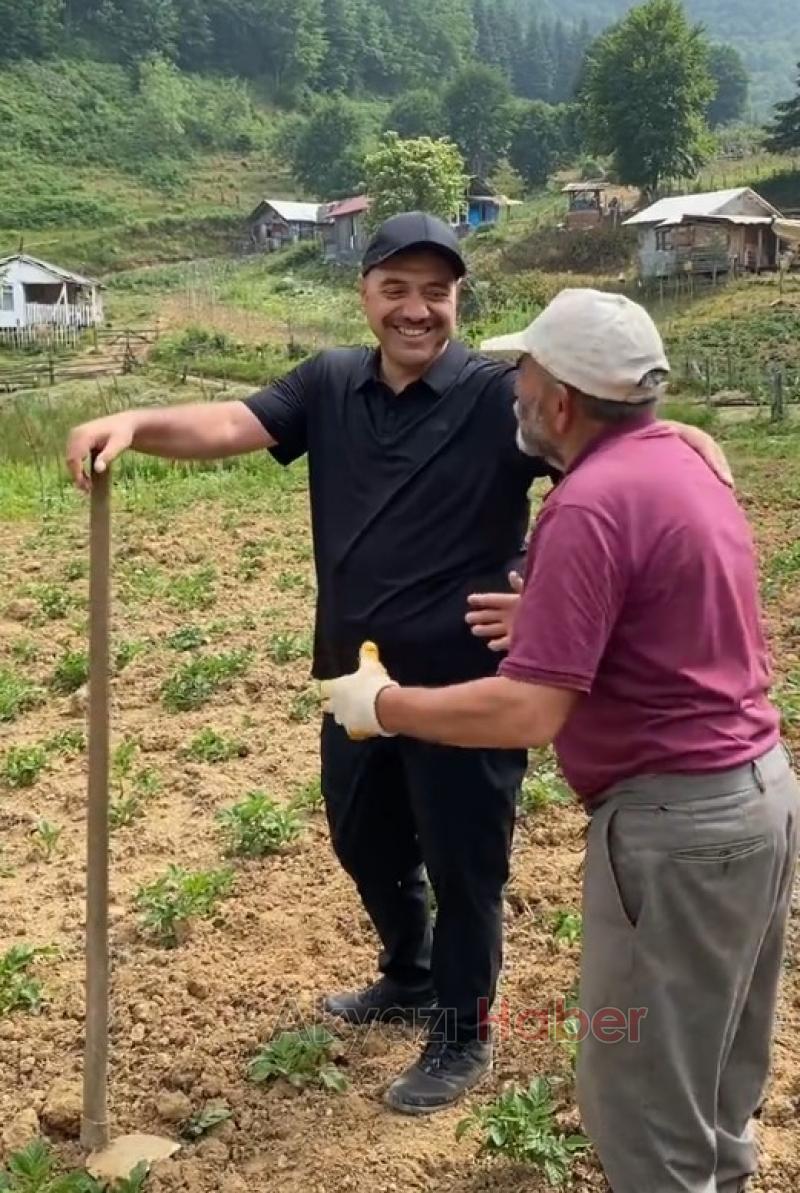 Vali Kaldırım Keremali çapa yapıp vatandaşlara yardım etti