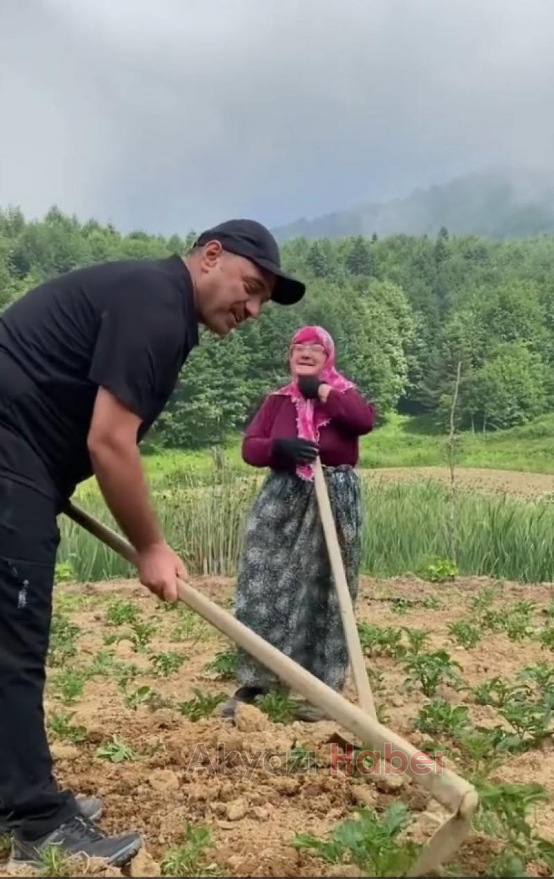 Vali Kaldırım Keremali çapa yapıp vatandaşlara yardım etti