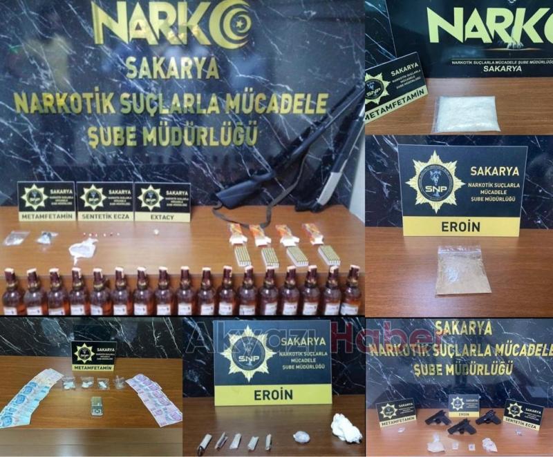 Sakarya'da uyuşturucuya büyük darbe