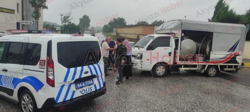 Kaza sonrası sürücüler arasında tartışma