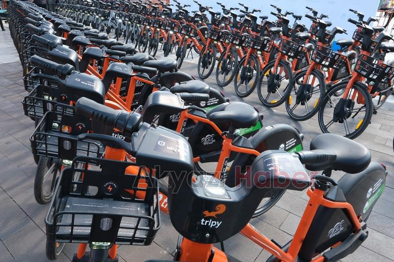 Büyükşehirin yeni elektrikli bisikletleri hizmete başladı