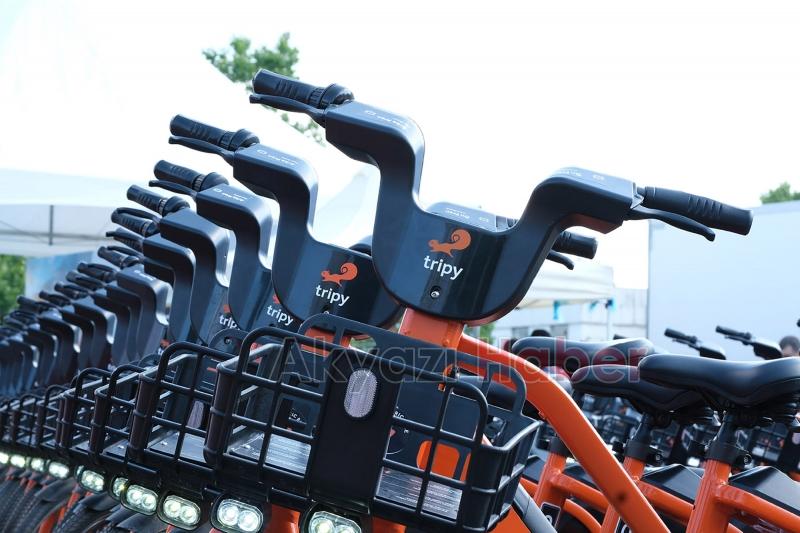 Büyükşehirin yeni elektrikli bisikletleri hizmete başladı
