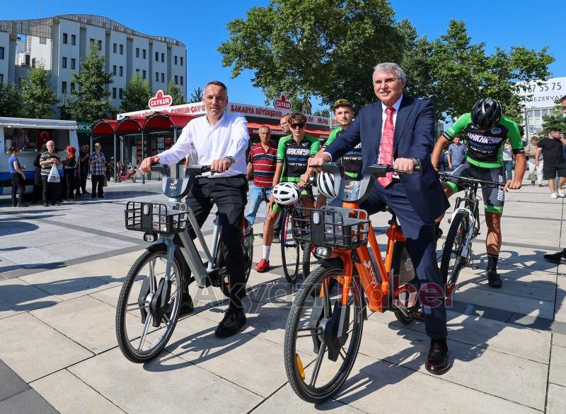 Büyükşehirin yeni elektrikli bisikletleri hizmete başladı