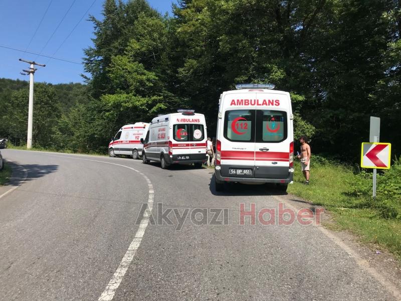 Ormana uçan araçtaki 4 kişi yaralandı