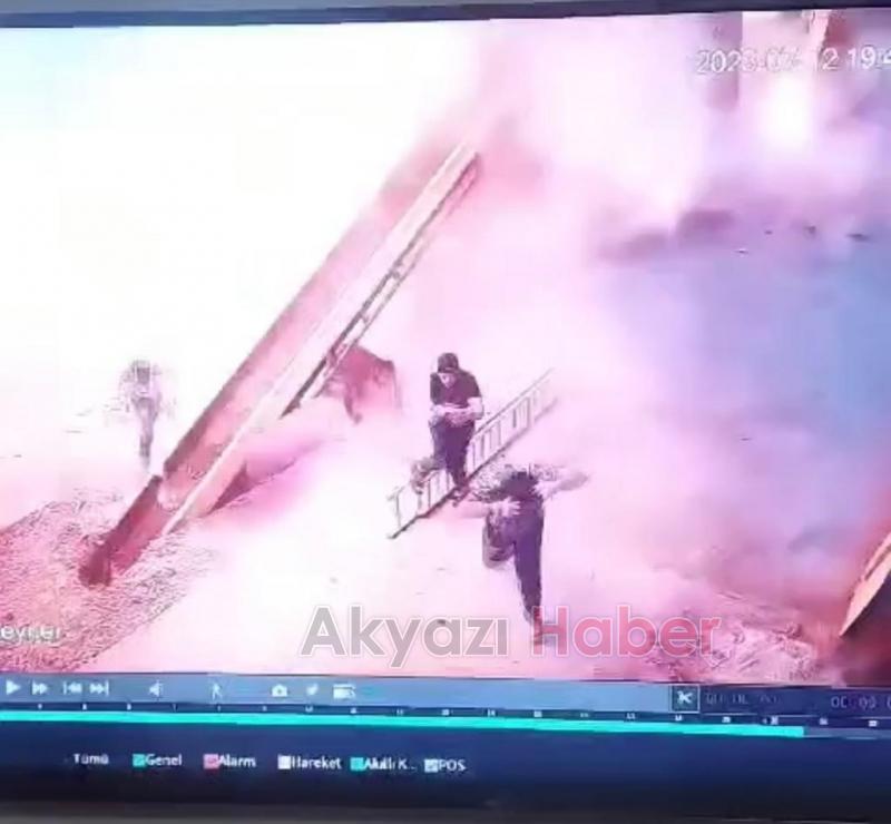 Buhar kazanı bomba gibi patladı