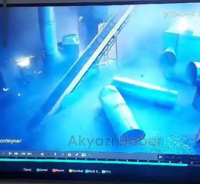 Buhar kazanı bomba gibi patladı