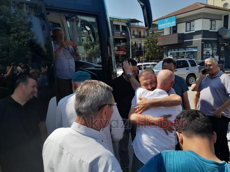 Akyazı'da hacılar için karşılama töreni