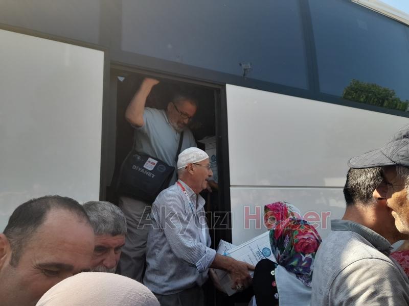 Akyazı'da hacılar için karşılama töreni