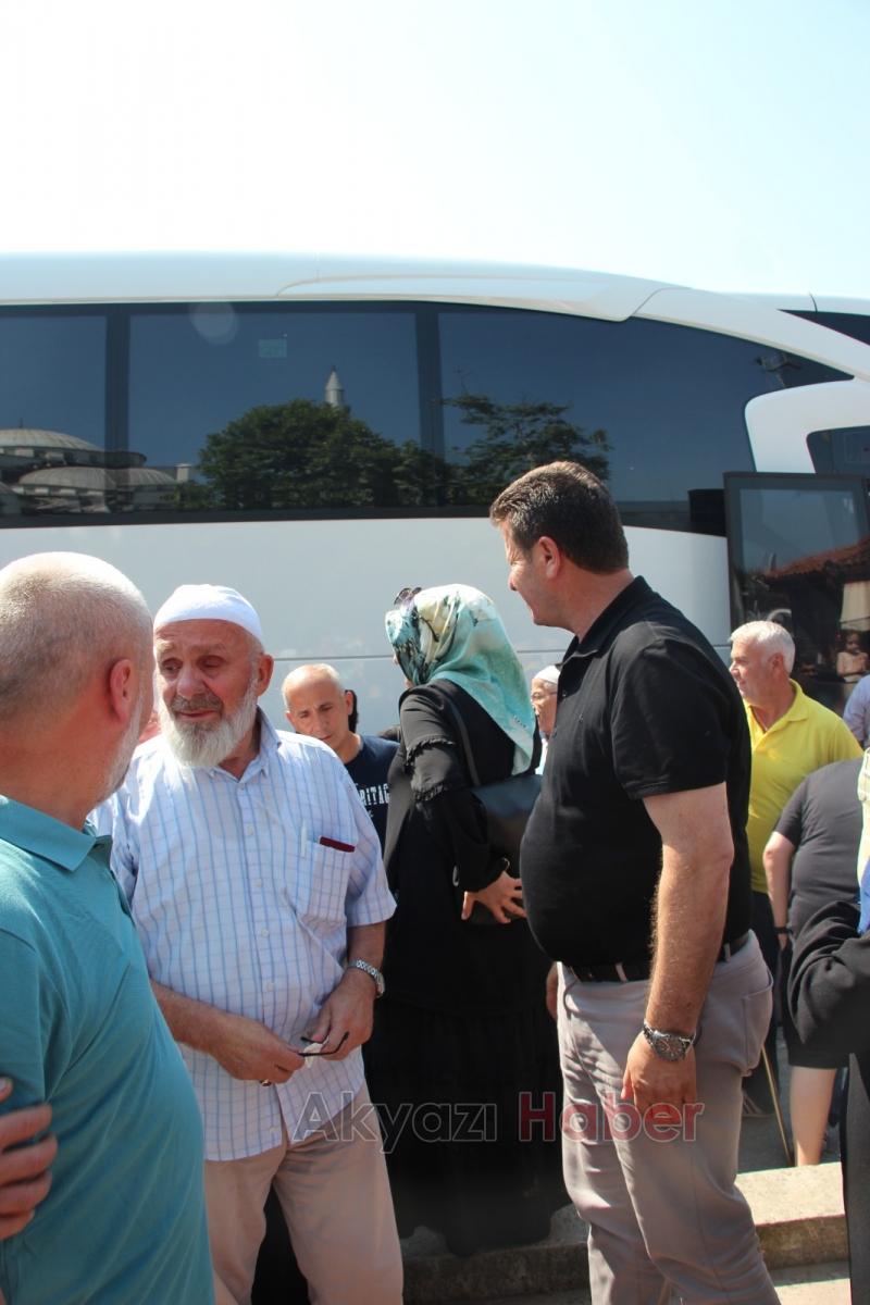 Akyazı'da hacılar için karşılama töreni