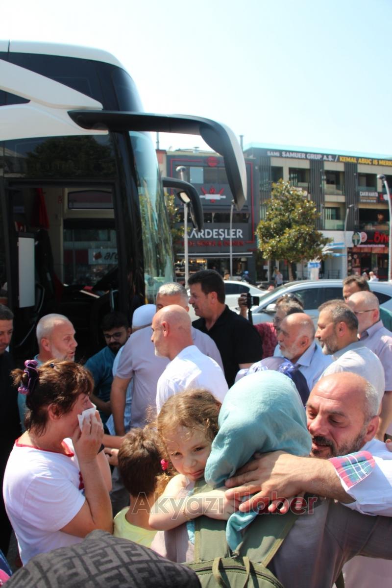 Akyazı'da hacılar için karşılama töreni