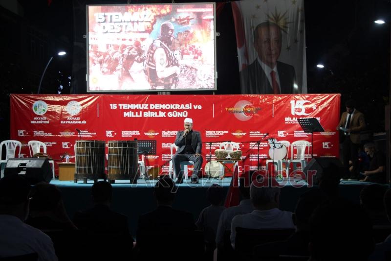 Akyazıda Demokrasi ve Milli Birlik Günü etkinliği