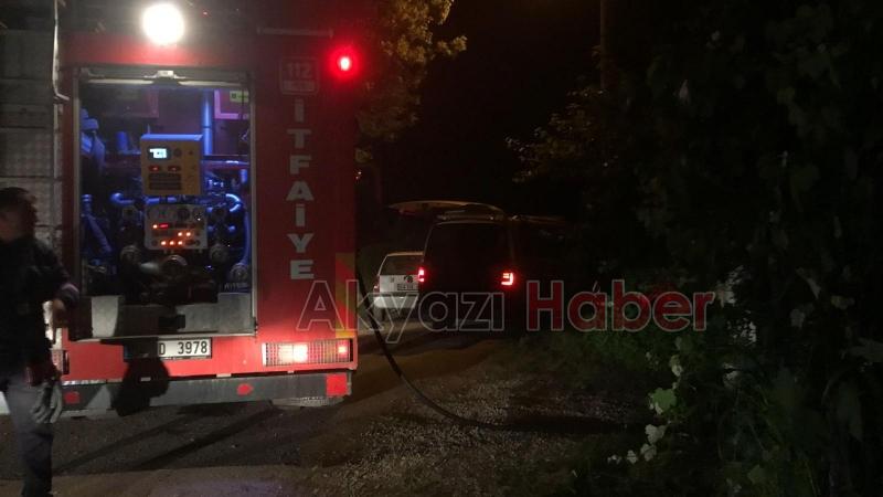 Seyfeler Mahallesinde yangın