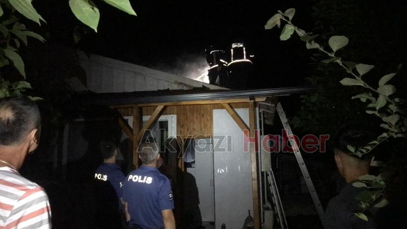 Seyfeler Mahallesinde yangın