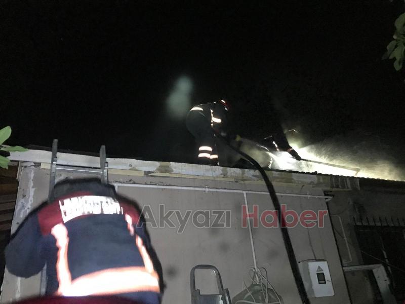 Seyfeler Mahallesinde yangın