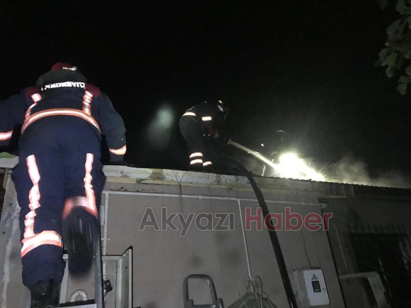Seyfeler Mahallesinde yangın
