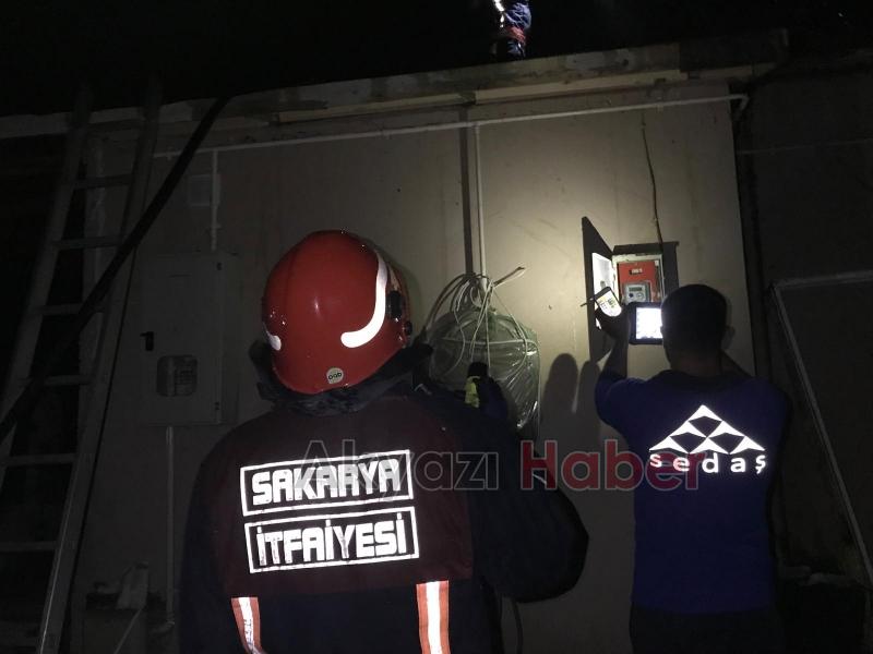 Seyfeler Mahallesinde yangın