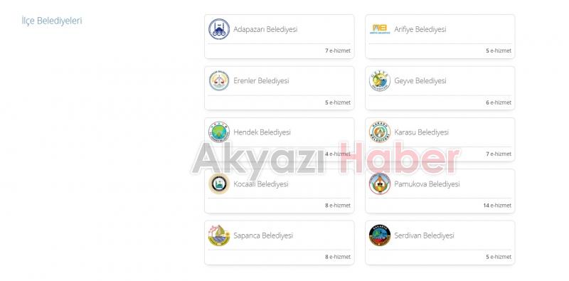 Akyazı Belediyesi e devlette yer alamadı