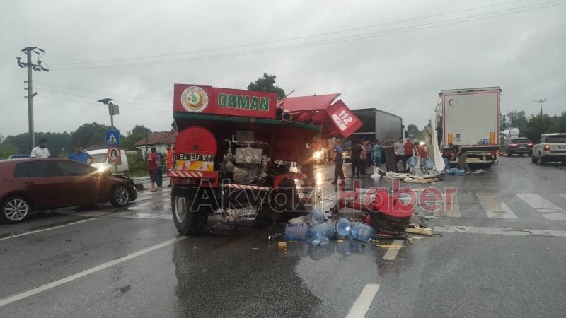 Kızılcıkormanda zincirleme kaza