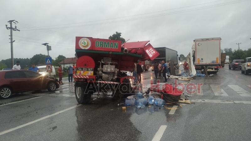 Kızılcıkormanda zincirleme kaza