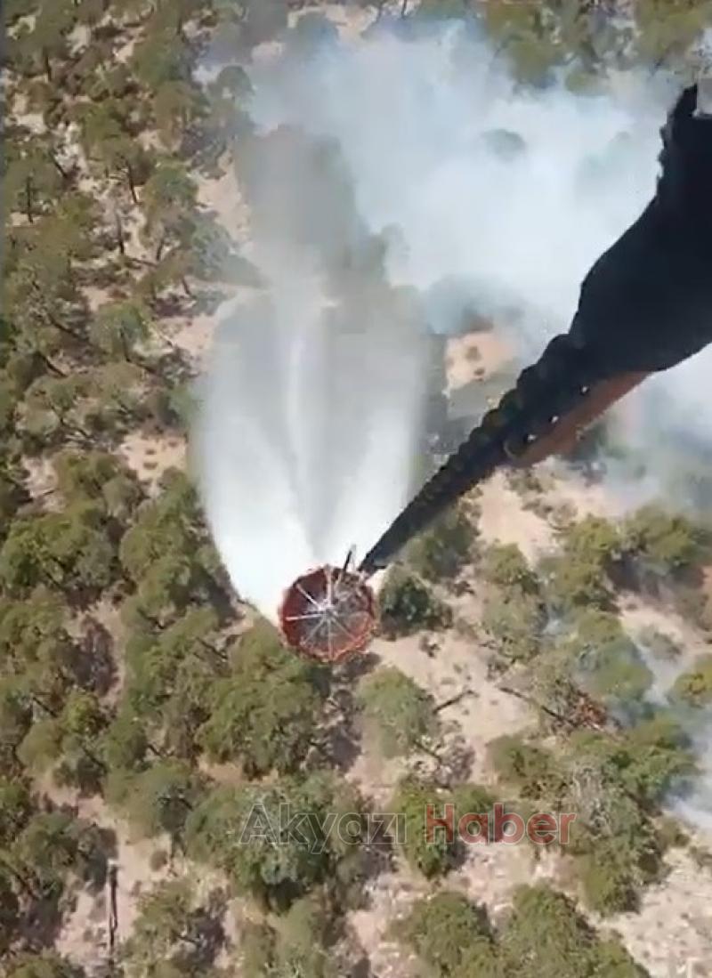 Göynük'te orman yangını kontrol altına alınamadı