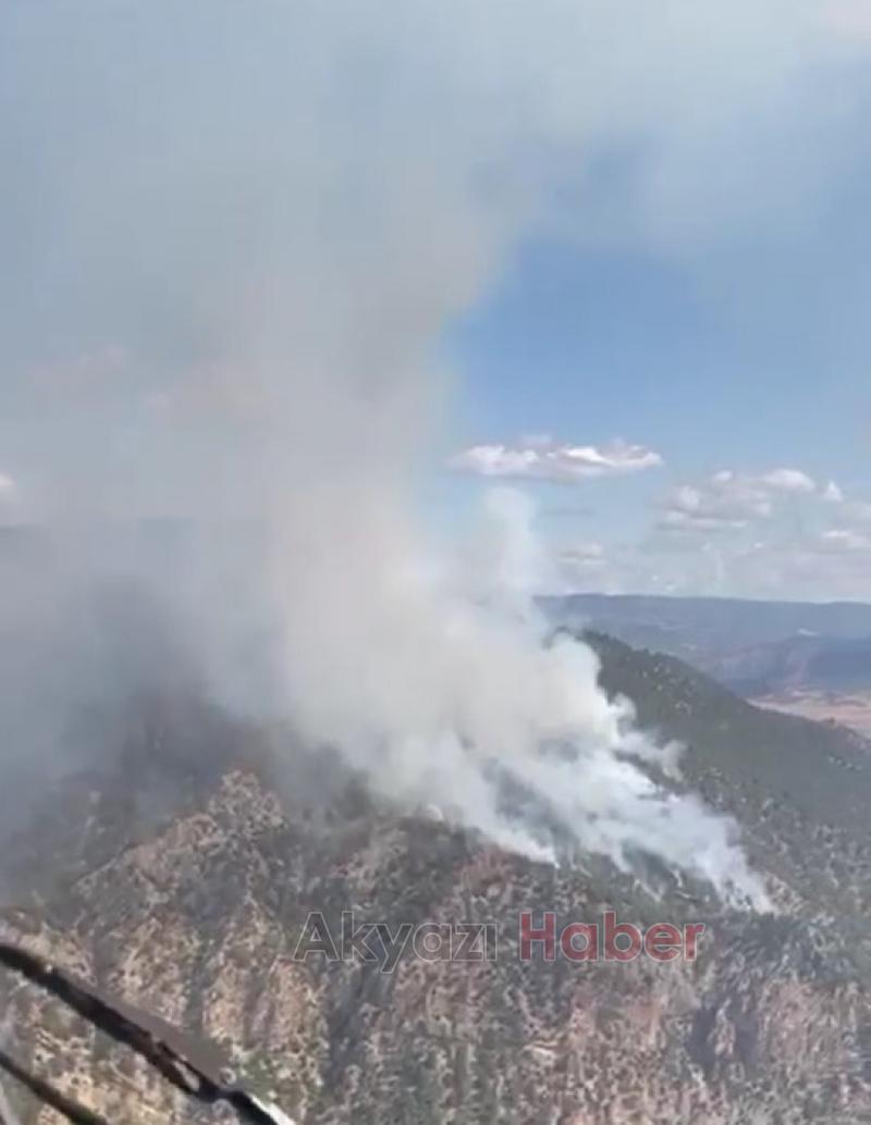 Göynük'te orman yangını kontrol altına alınamadı