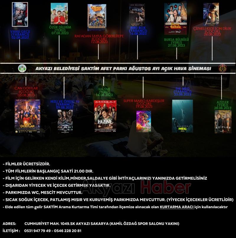 Ücretsiz Açık Hava Sinema Keyfi