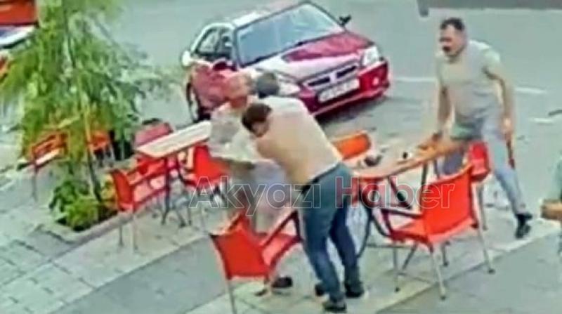 Yorgun mermi isabet etti yerinden fırladı: O anlar kamerada