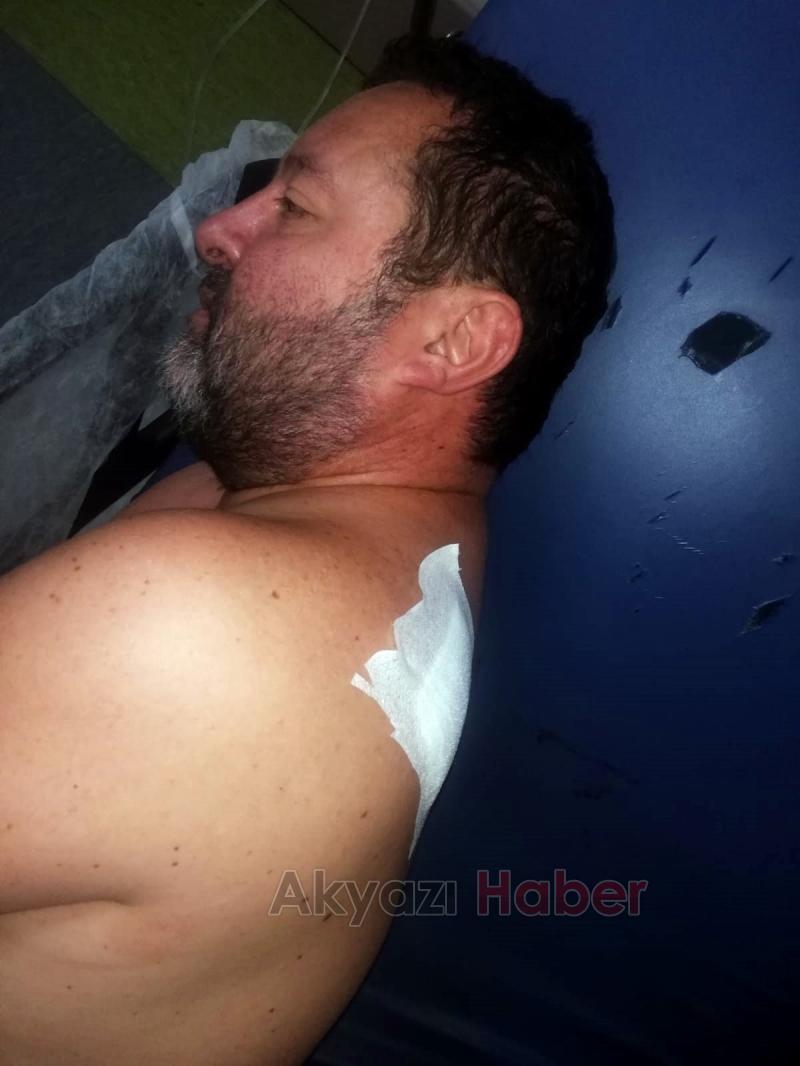 Yorgun mermi isabet etti yerinden fırladı: O anlar kamerada