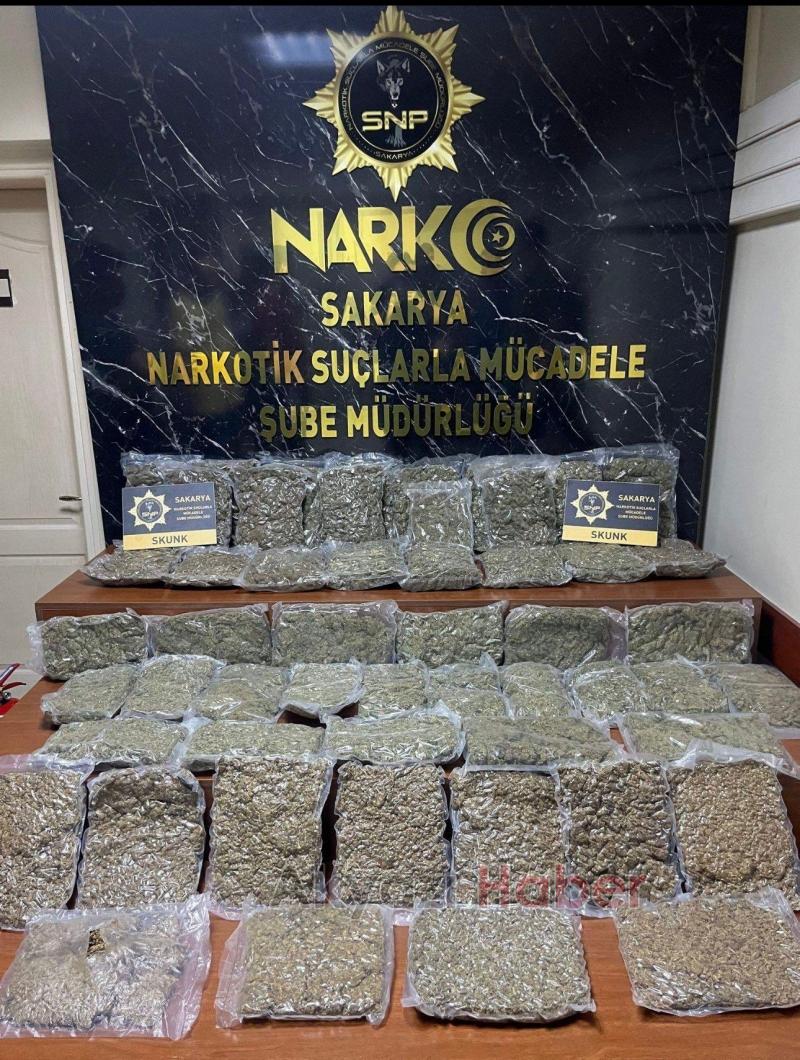 Sakarya'da büyük uyuşturucu operasyonu