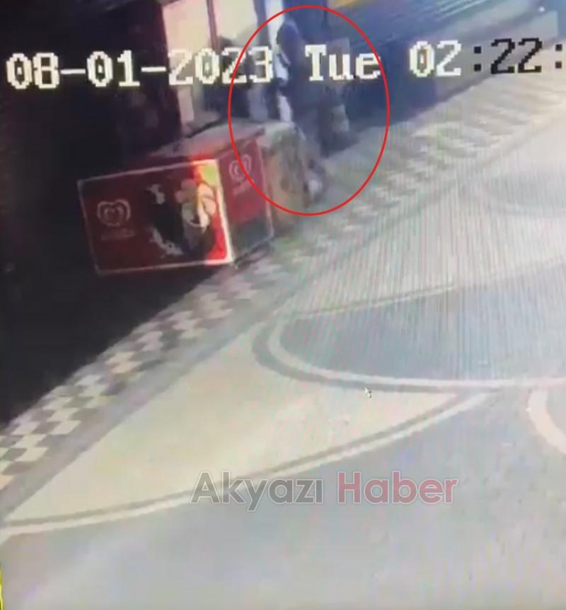 İçeceği çalıp böyle gitti