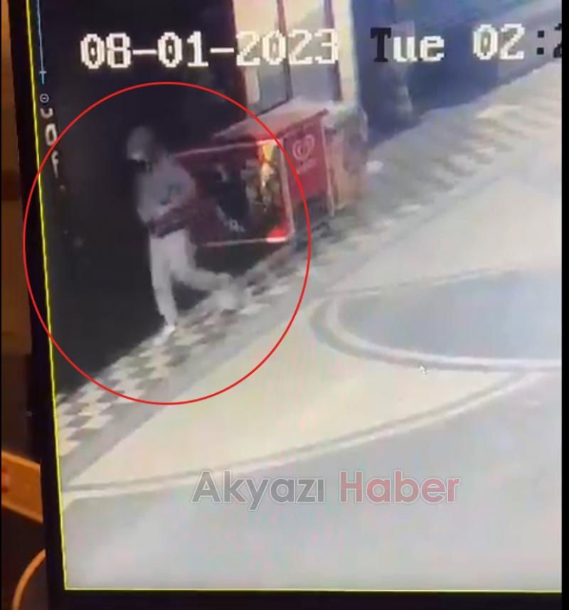 İçeceği çalıp böyle gitti