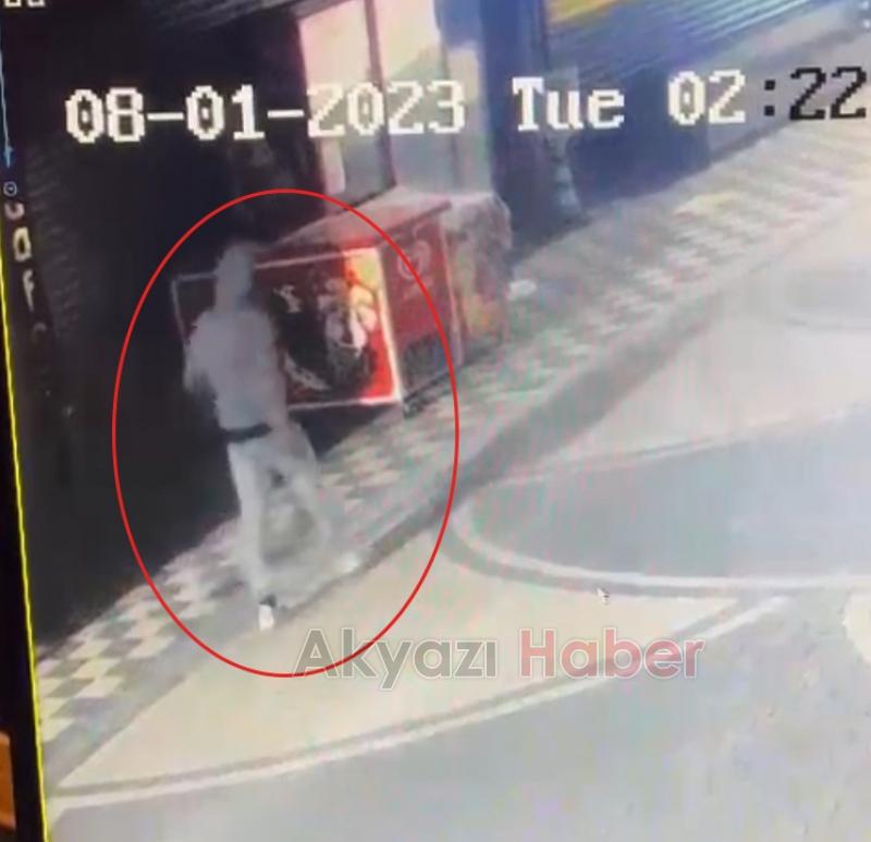 İçeceği çalıp böyle gitti