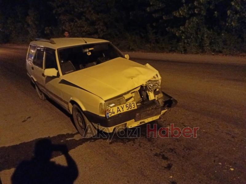 Kasiste yavaşlayan cipe çarptı