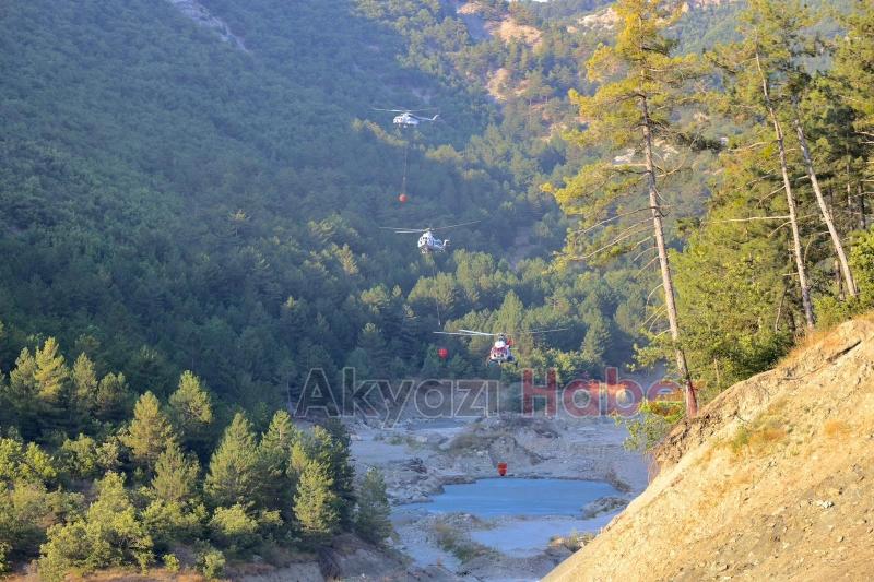 Orman yangını yeniden alevlendi, kontrol altına alınamıyor
