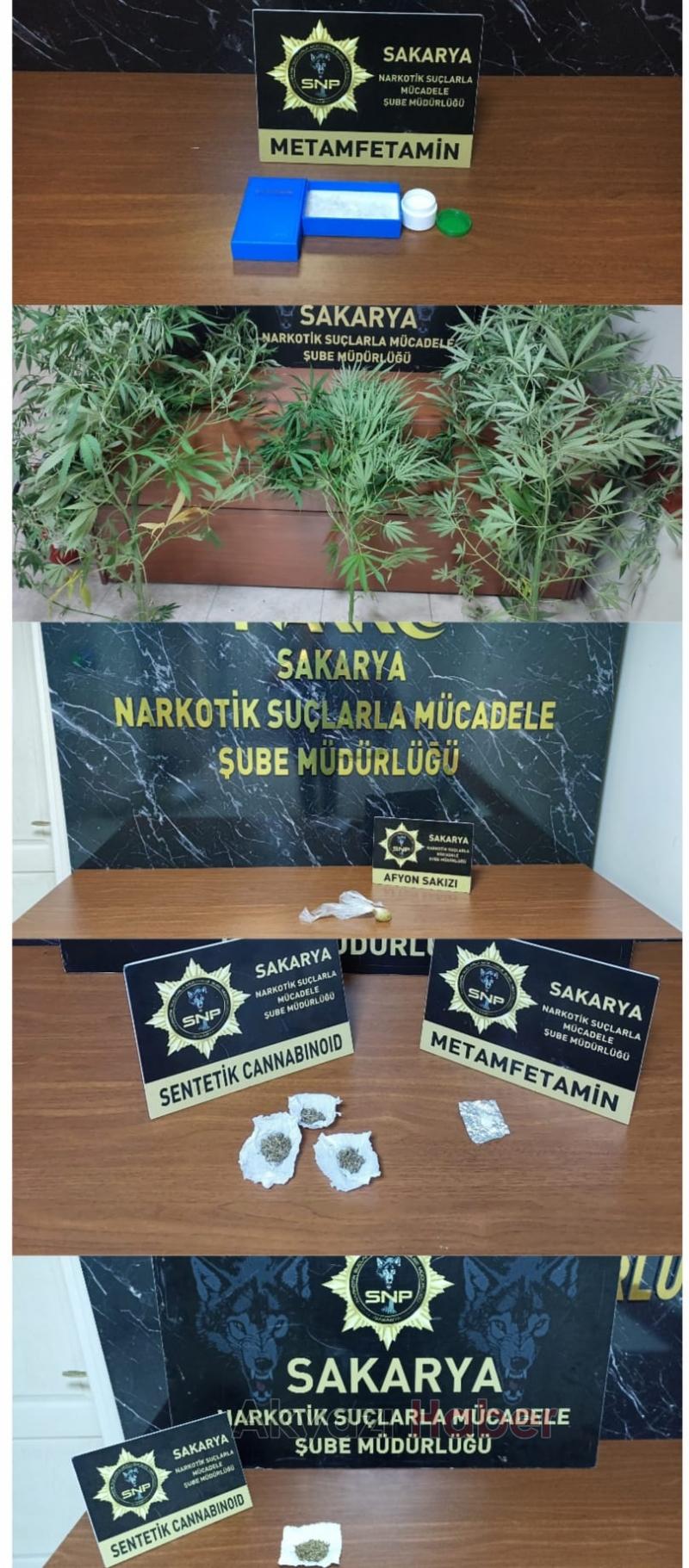 Sakarya'da uyuşturucu operasyonlarında 88 kişi yakalandı