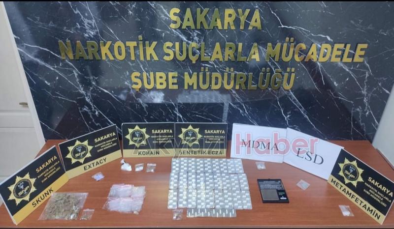 Sakarya'da uyuşturucu operasyonlarında 88 kişi yakalandı