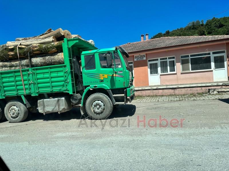 Tonajlı kamyonlar yenilenen yolları tehdit ediyor
