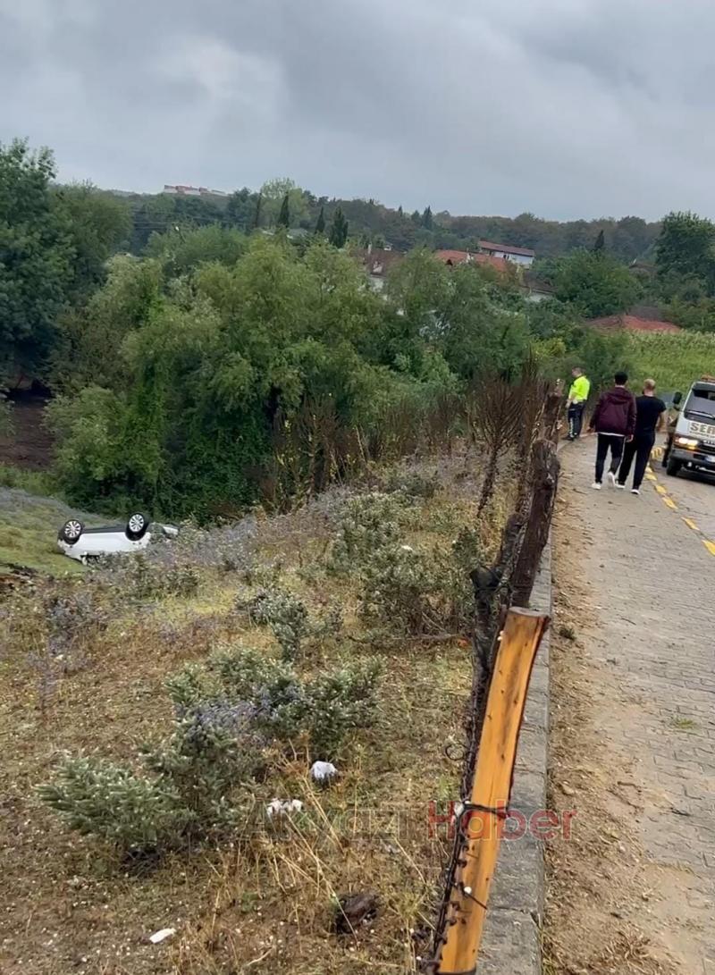 Korucuk yolunda kaza: 3 yaralı