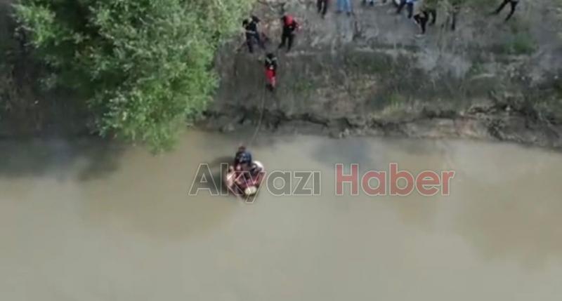 Melen Çayı'nda sürüklenmişti, böyle kurtarıldı