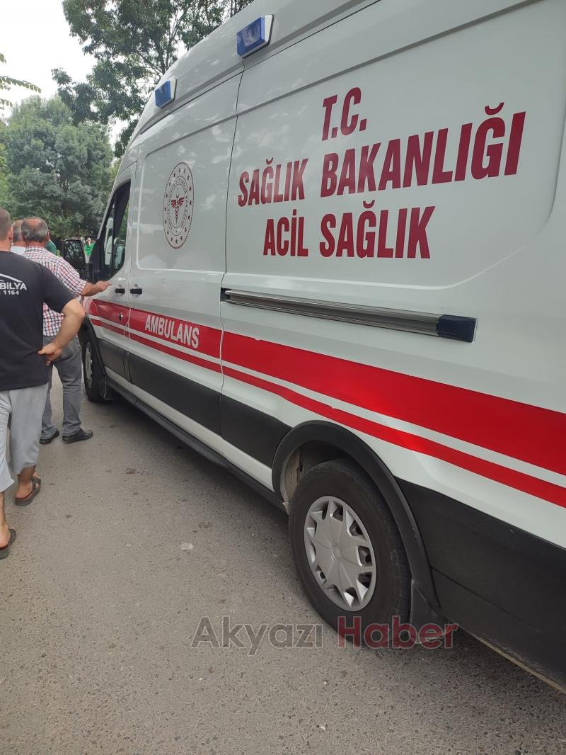 Akyazıdaki kazada 14 yaşındaki çocuk yaralandı