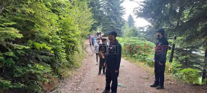 Keremali'de kamp yaptılar