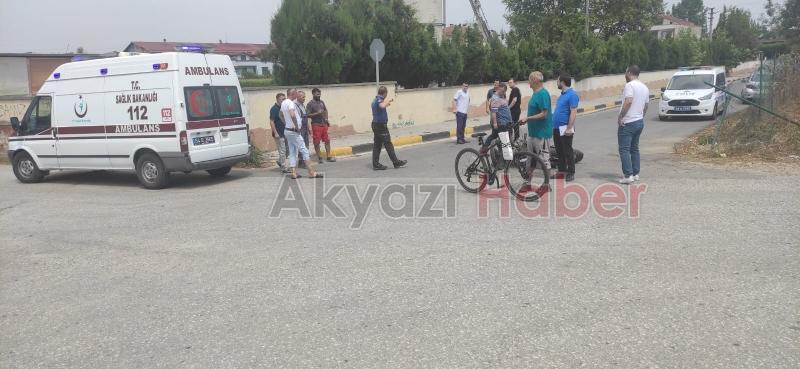 Motosiklet sürücüsünün öldüğü feci kaza kamerada