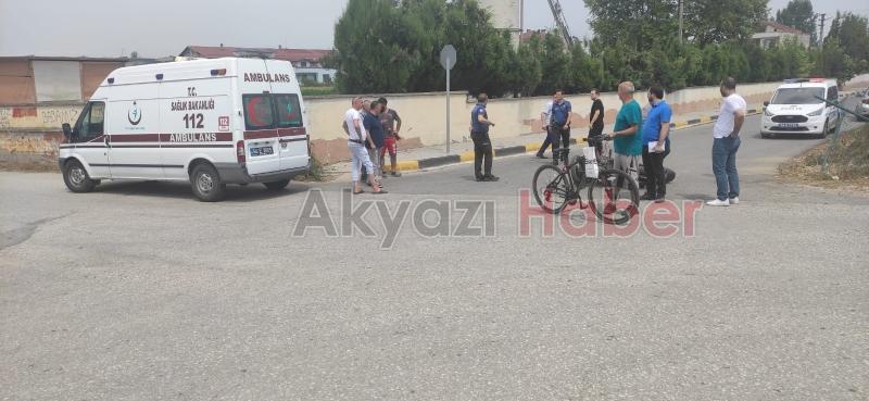 Motosiklet sürücüsünün öldüğü feci kaza kamerada