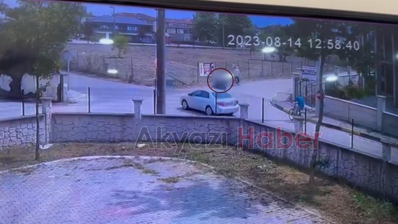 Motosiklet sürücüsünün öldüğü feci kaza kamerada