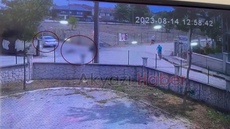 Motosiklet sürücüsünün öldüğü feci kaza kamerada