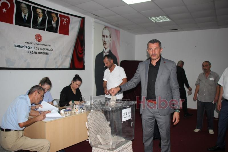 MHP Karapürçek İlçe Başkanlığına Mustafa Hıraç seçildi