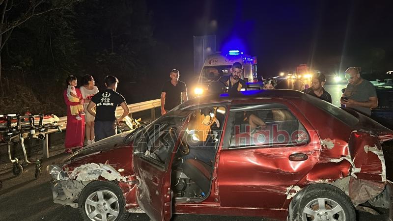 4 aracın karıştığı zincirleme kazada 6 kişi yaralandı