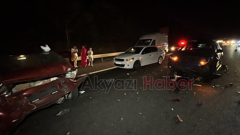 4 aracın karıştığı zincirleme kazada 6 kişi yaralandı