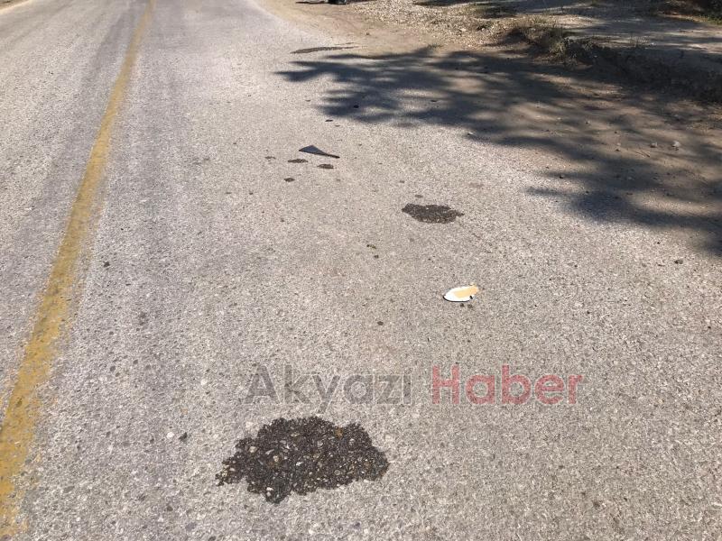 Devrilen motosikletteki 3 kişi yaralandı